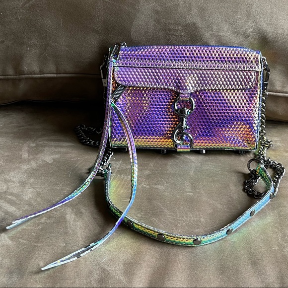 Rare NWOT Rebecca Minkoff Mac Hologram Iridescent - Picture 6 of 17